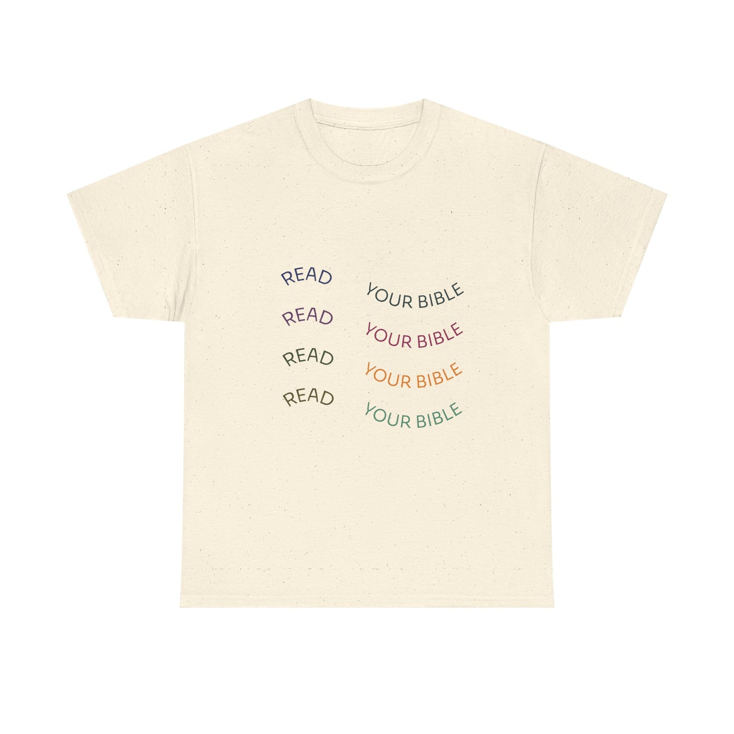 Read Your Bible T-Shirt — Minimalist Pastel Christian Tee