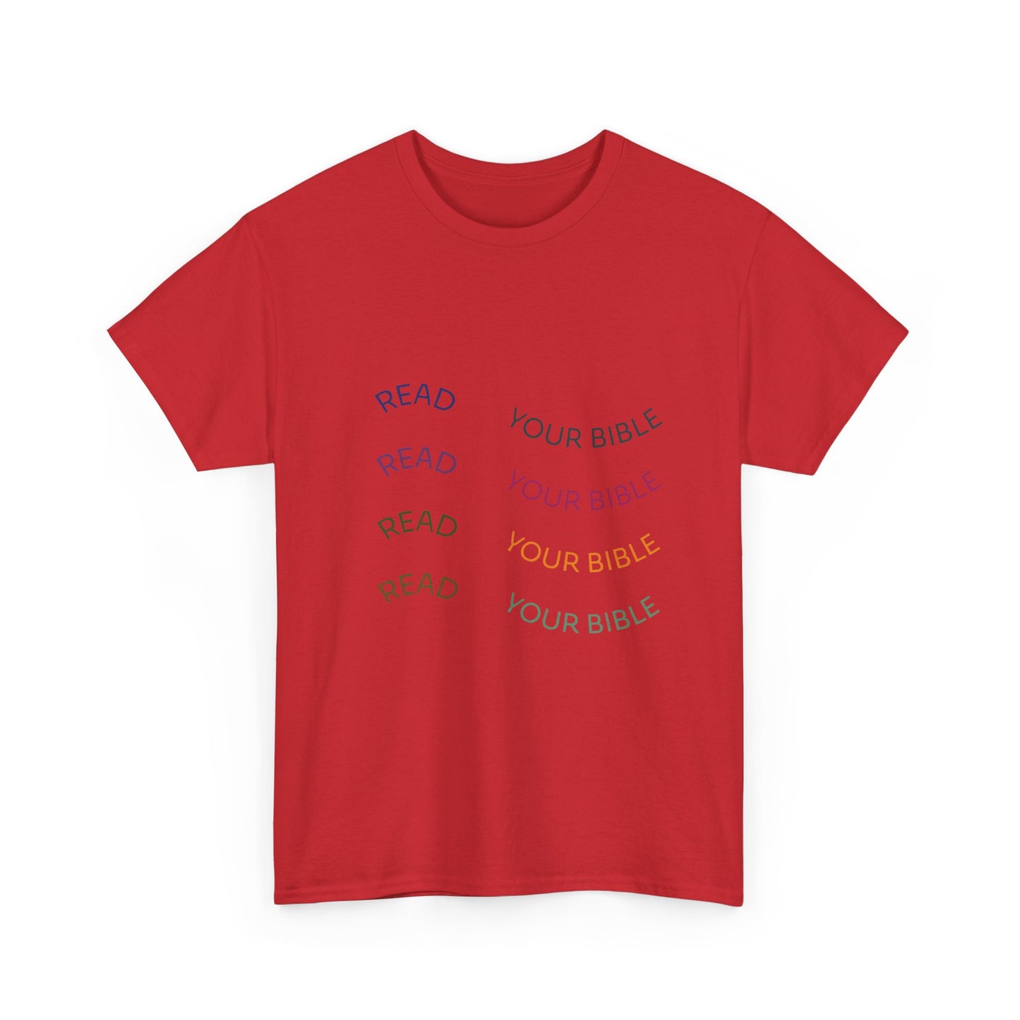 Read Your Bible T-Shirt — Minimalist Pastel Christian Tee