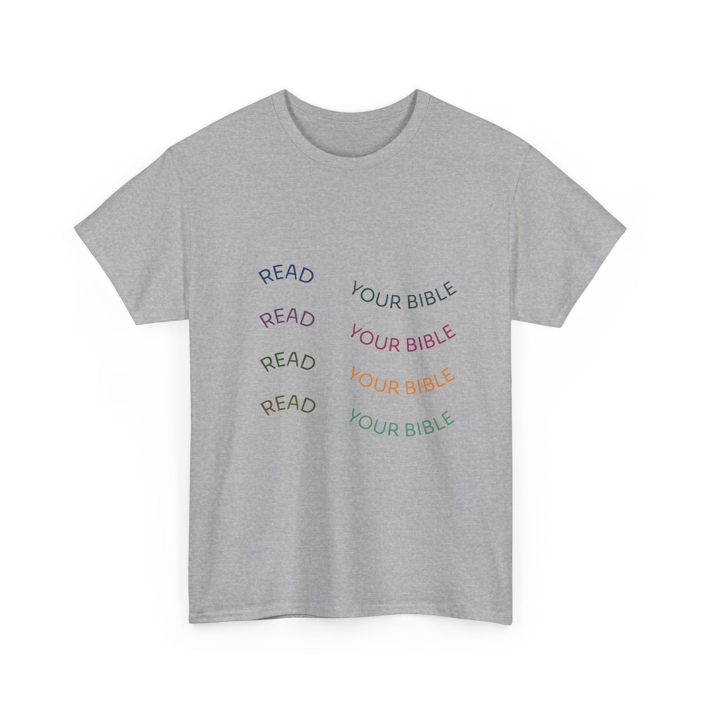 Read Your Bible T-Shirt — Minimalist Pastel Christian Tee