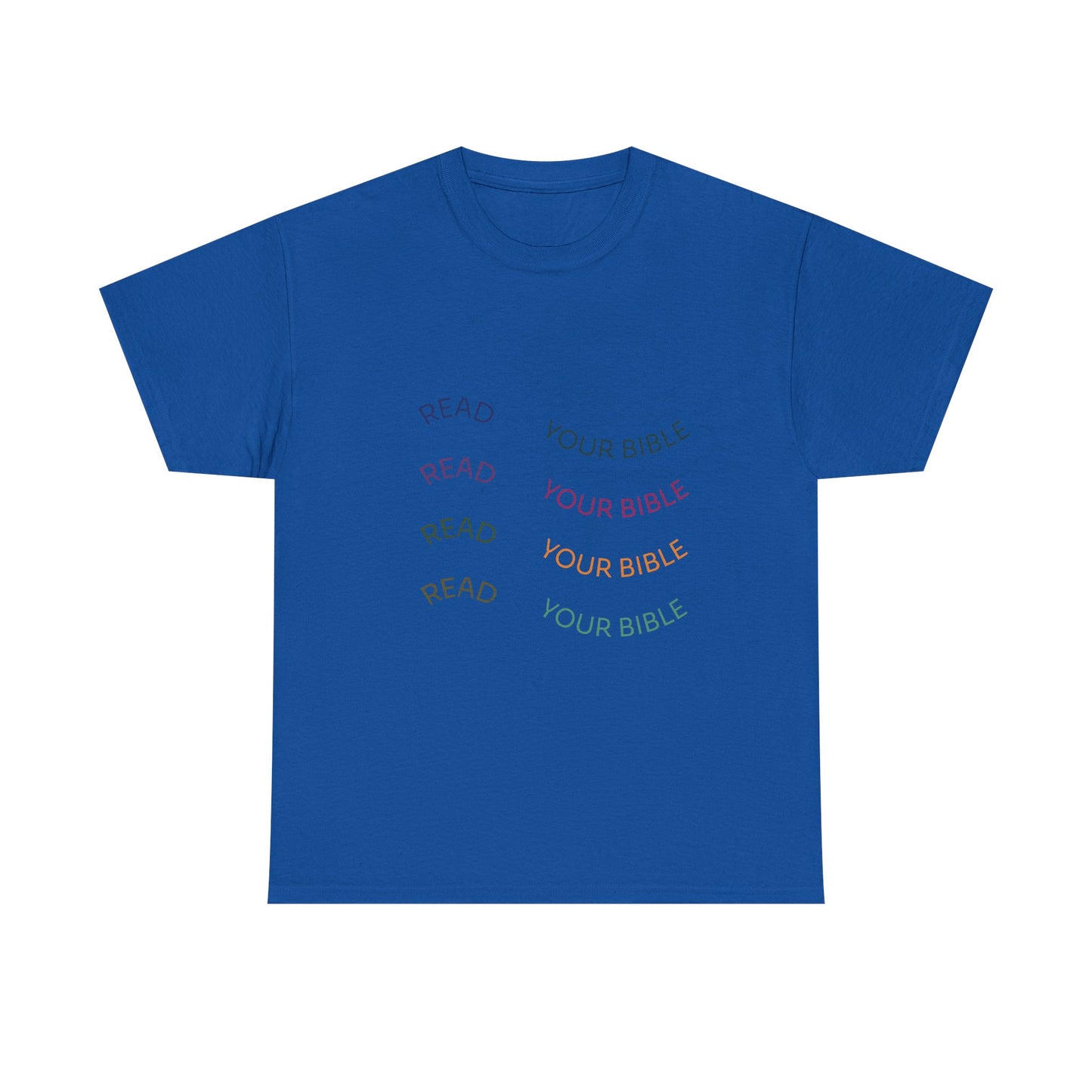 Read Your Bible T-Shirt — Minimalist Pastel Christian Tee