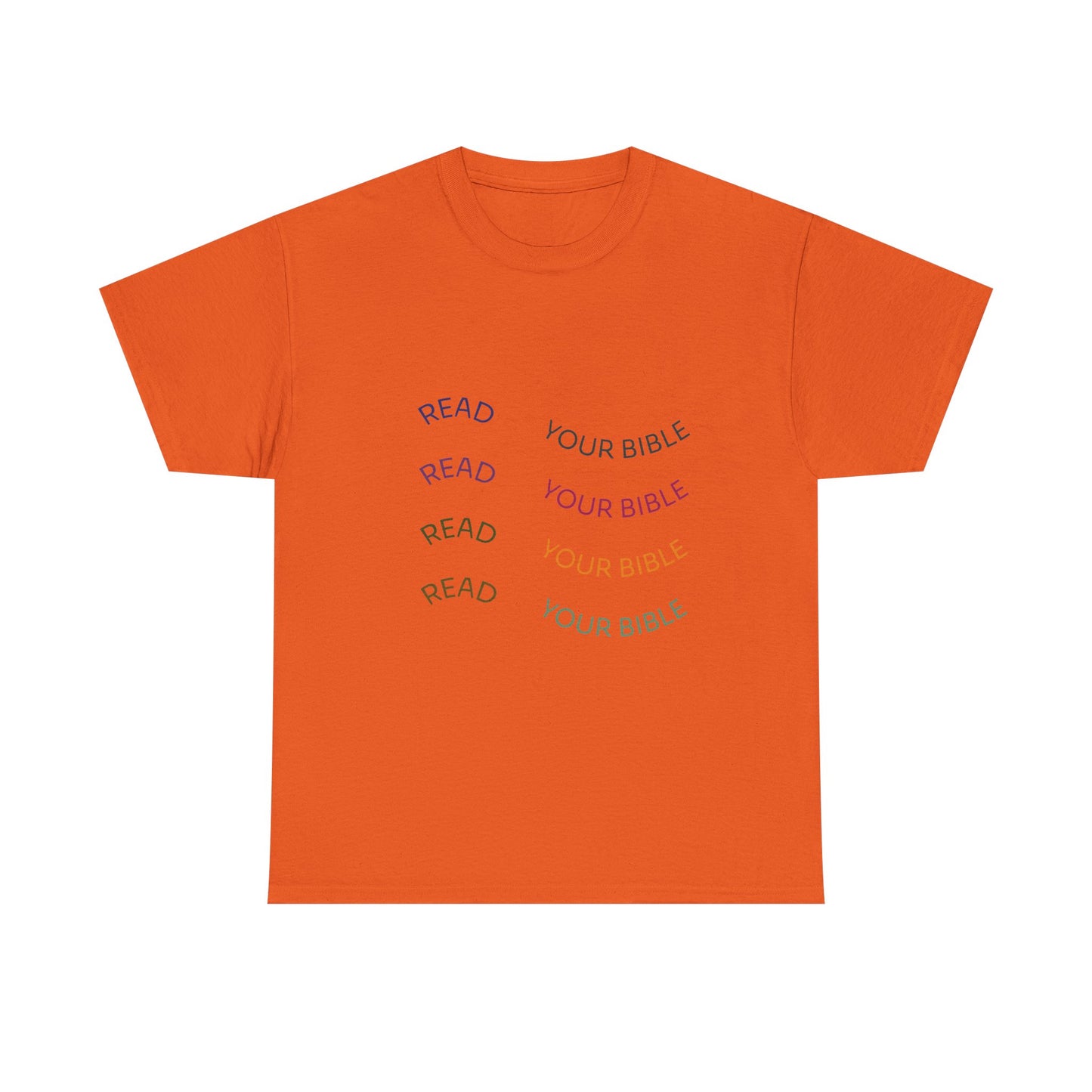 Read Your Bible T-Shirt — Minimalist Pastel Christian Tee