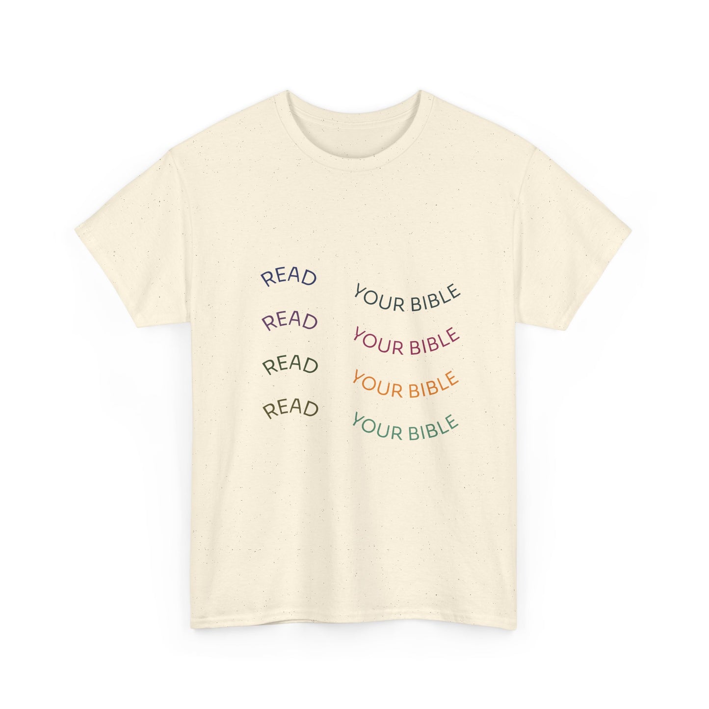 Read Your Bible T-Shirt — Minimalist Pastel Christian Tee