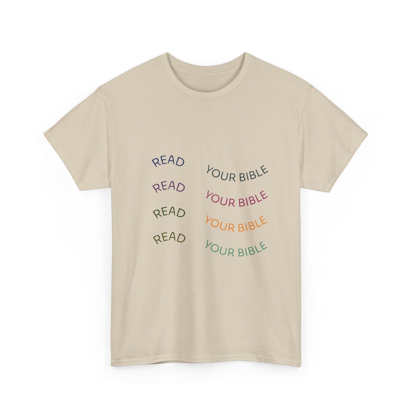 Read Your Bible T-Shirt — Minimalist Pastel Christian Tee