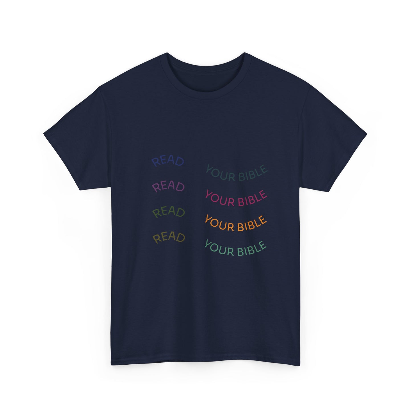 Read Your Bible T-Shirt — Minimalist Pastel Christian Tee