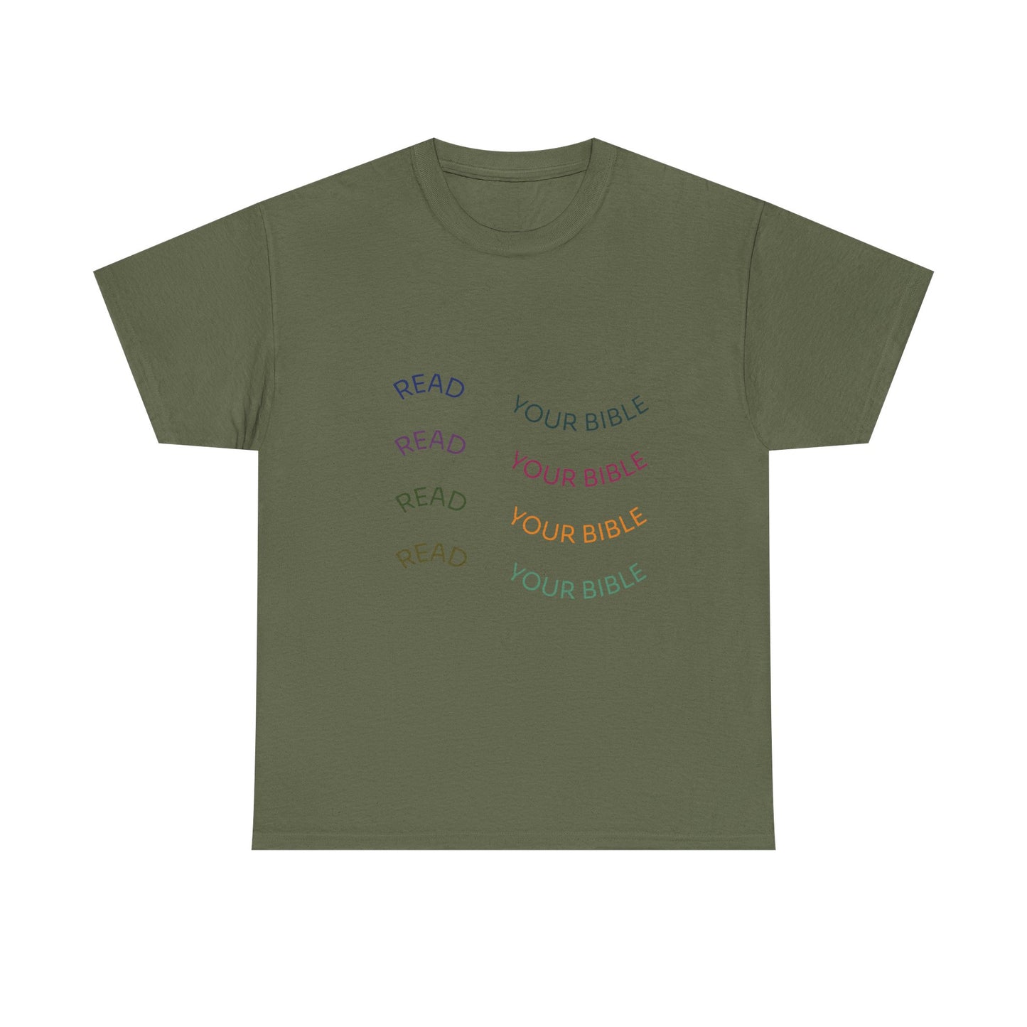 Read Your Bible T-Shirt — Minimalist Pastel Christian Tee
