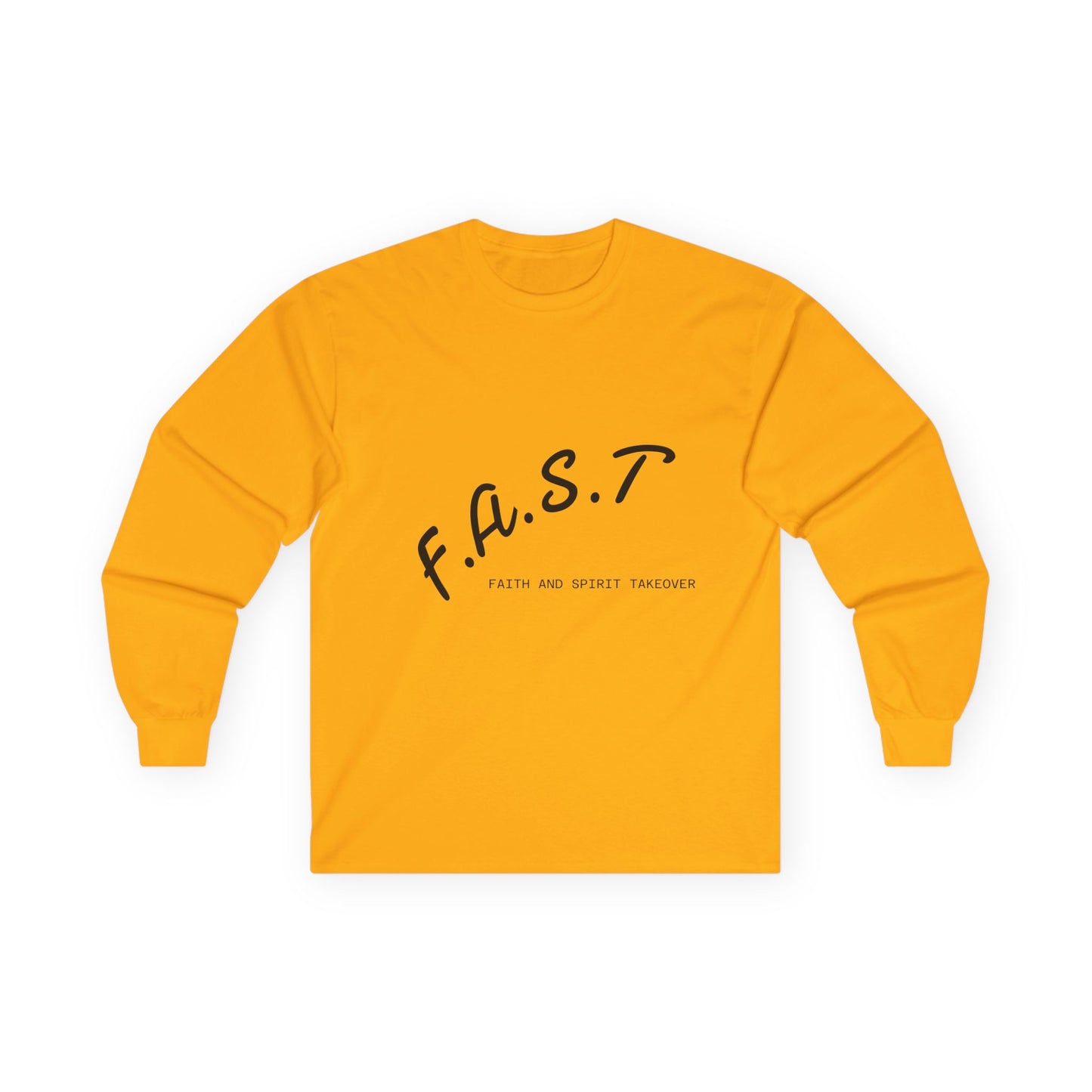 F.A.S.T. Long Sleeve Tee — Faith And Spirit Together Minimalist Graphic Shirt