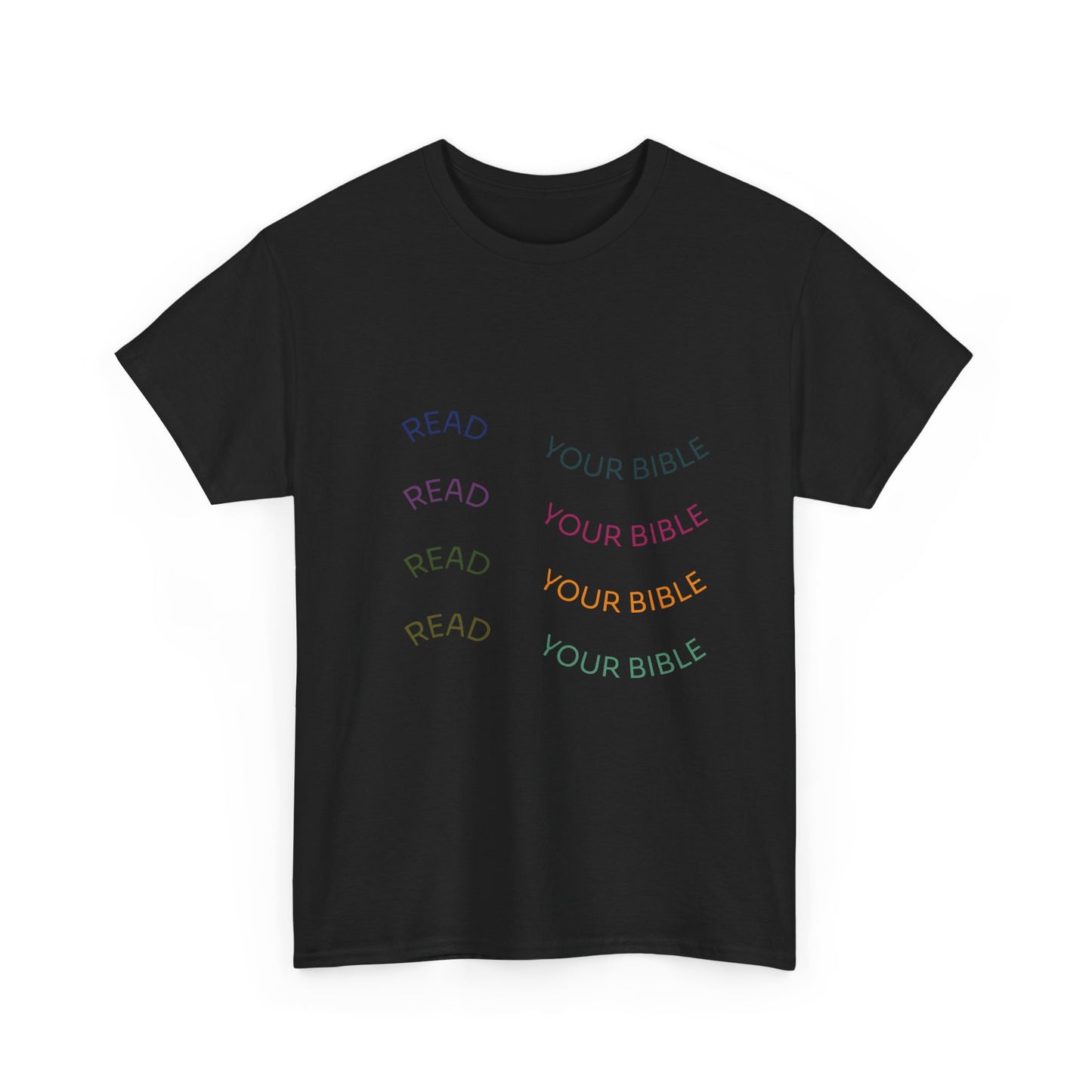 Read Your Bible T-Shirt — Minimalist Pastel Christian Tee