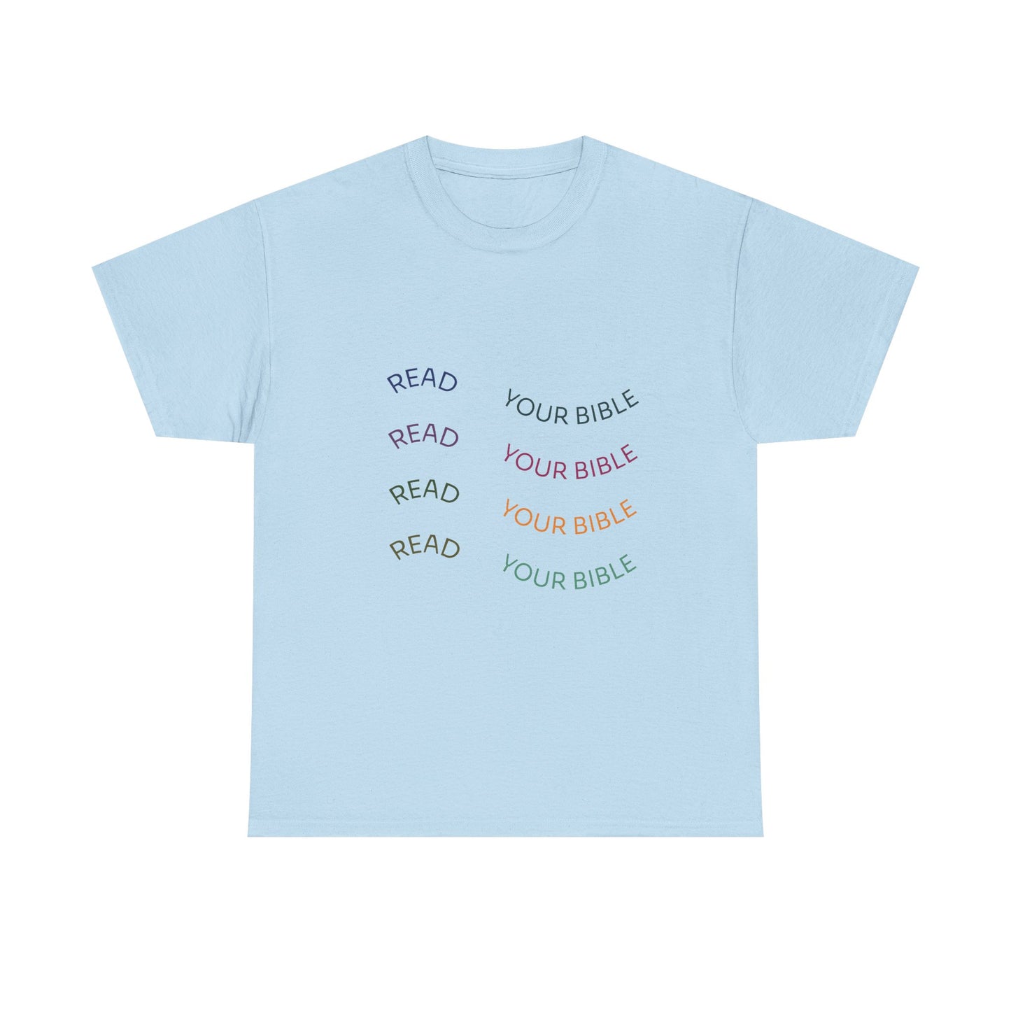 Read Your Bible T-Shirt — Minimalist Pastel Christian Tee