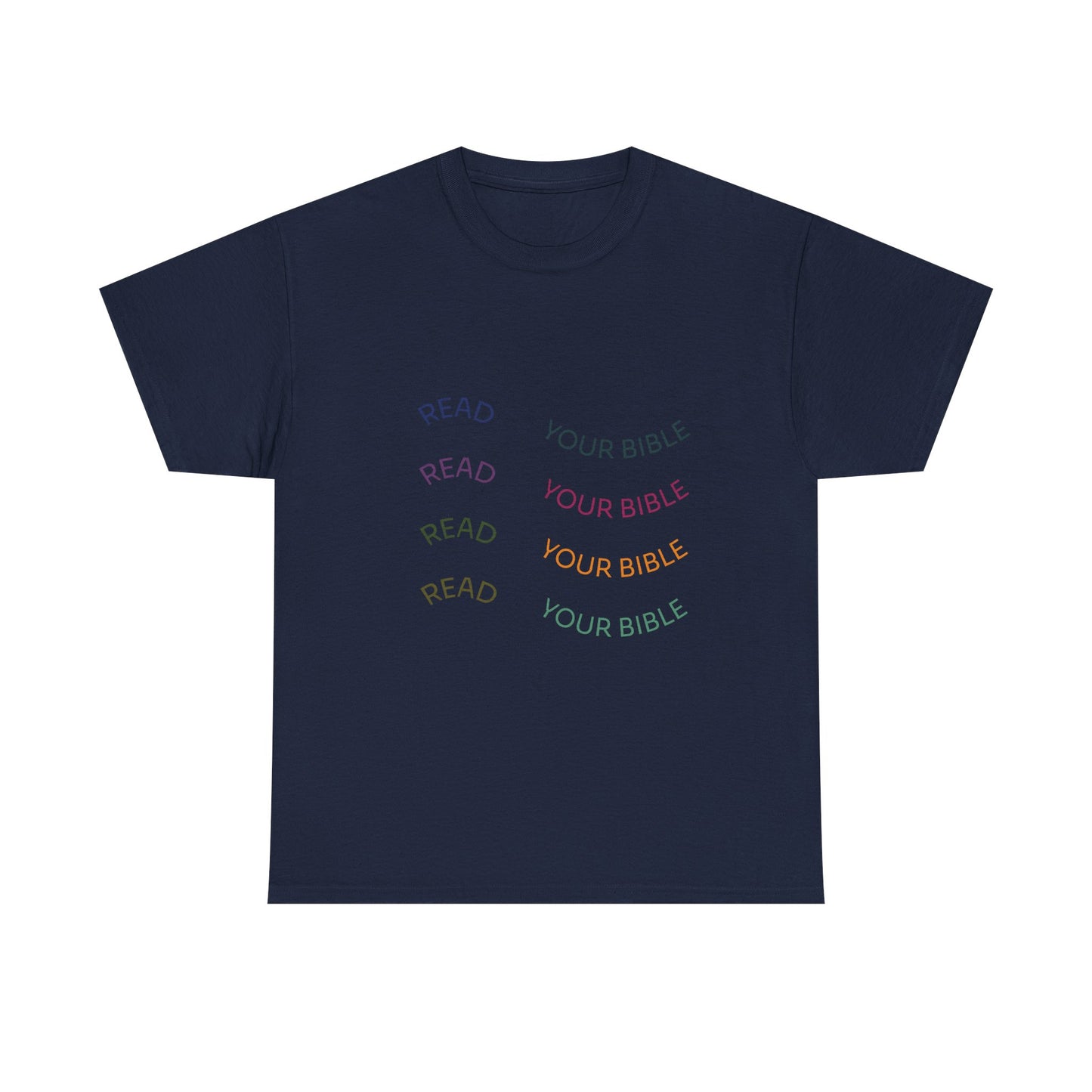 Read Your Bible T-Shirt — Minimalist Pastel Christian Tee