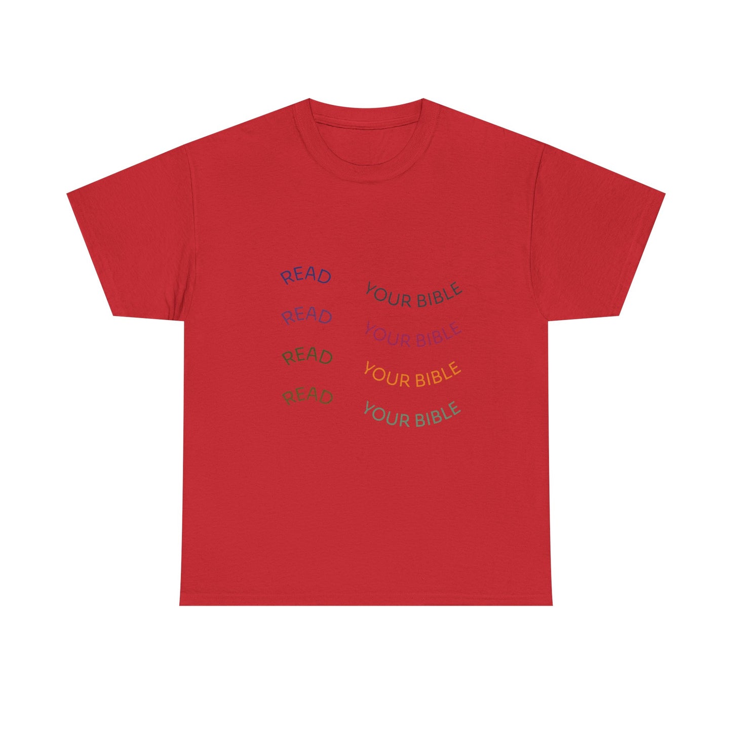 Read Your Bible T-Shirt — Minimalist Pastel Christian Tee