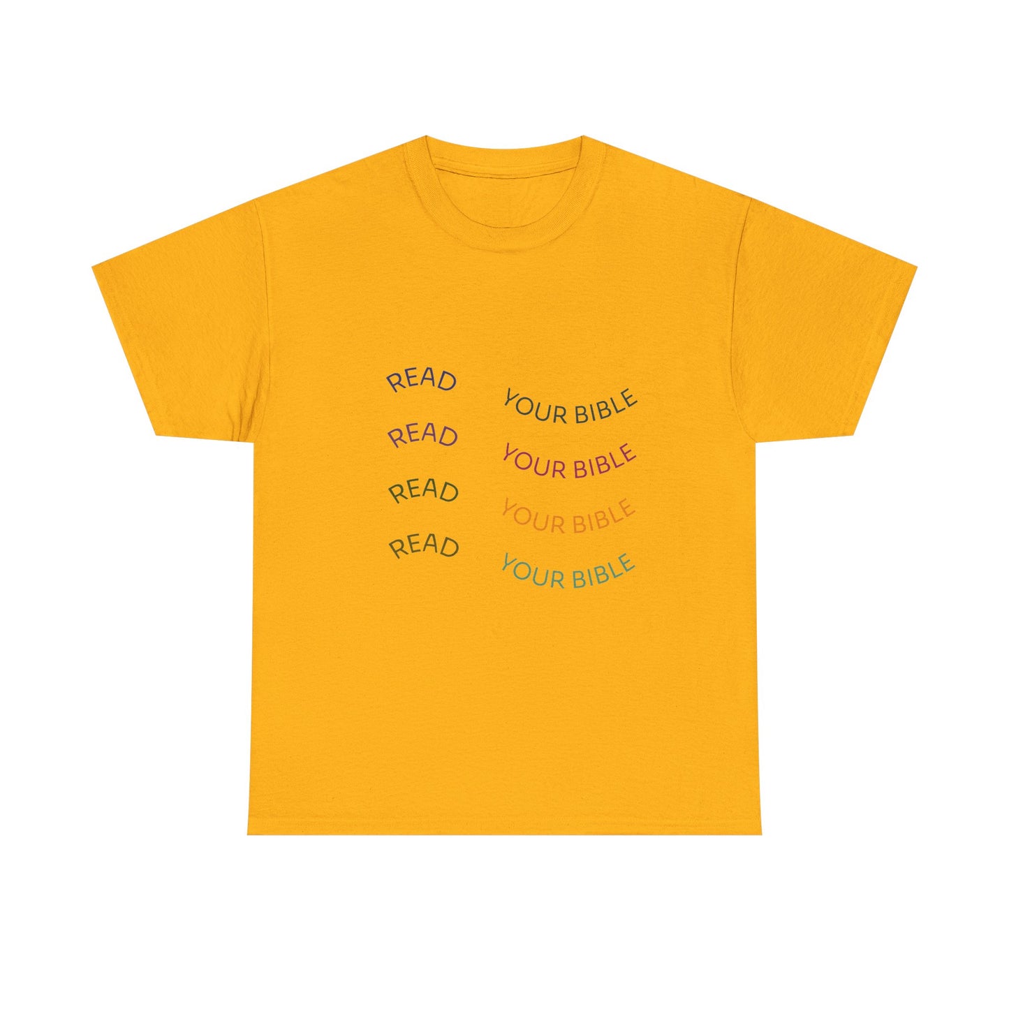 Read Your Bible T-Shirt — Minimalist Pastel Christian Tee
