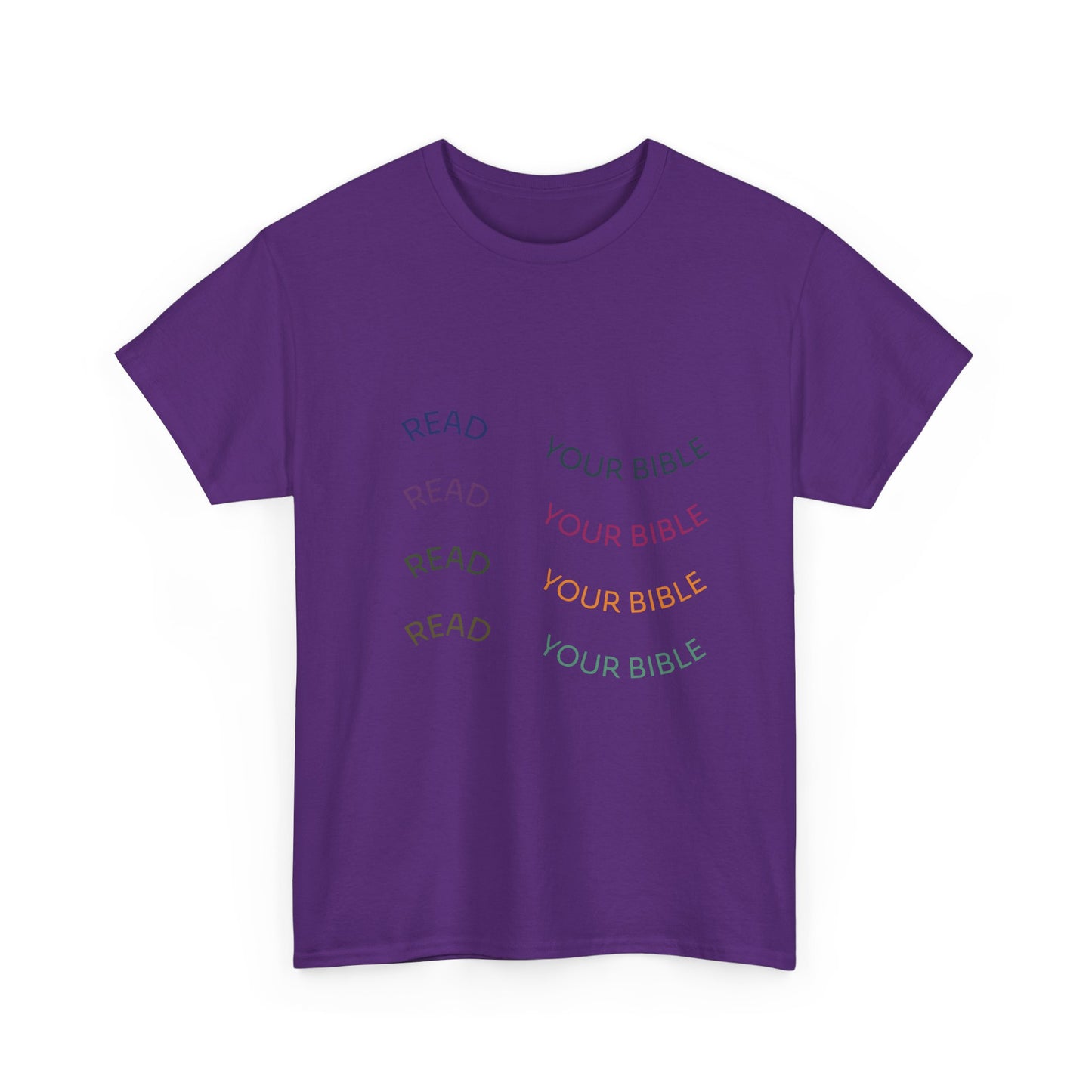 Read Your Bible T-Shirt — Minimalist Pastel Christian Tee
